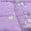 Picture of AKEMI Cotton Essentials Jovial Kids Fitted Sheet Set 650TC - Happiest Unicorn (King)