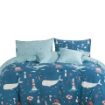 Picture of AKEMI Cotton Select Cheeky Cheeks Quilt Cover Set 730TC - Over Whale Ming (Super Single, Queen, King)
