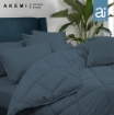 Picture of ai by AKEMI Colourkissed Collection Fitted Sheet Set 620TC - Qirin, Gabby Blue (Super Single/ Queen/ King)