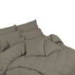 Picture of ai by AKEMI Colourkissed Collection Fitted Sheet Set 620TC - Qirin, Libby Grey (Super Single/ Queen/ King)