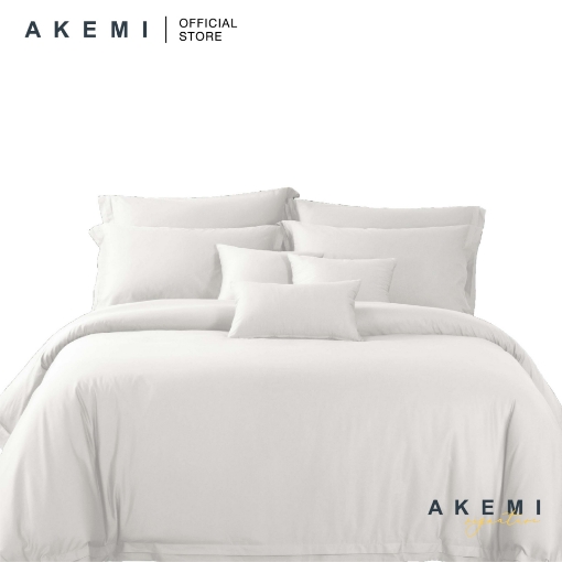 Picture of AKEMI Signature Haven Quilt Cover Set 1400TC (Queen/ King/ Super King) - Cloud White