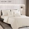 Picture of Akemi Tencel Touch Clarity Quilt Cover Set 850TC - Irvina, Gardenia White (Super Single/ Queen/ King)