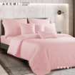 Picture of Akemi Tencel Touch Clarity Quilt Cover Set 850TC - Irvina, Paste Pink (Super Single/ Queen/ King)