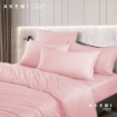Picture of Akemi TENCEL™ Touch Clarity Quilt Cover Set 850TC - Irvina, Paste Pink (Super Single/ Queen/ King)