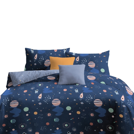 Picture of AKEMI Cotton Essentials Jovial Kids Comforter Set 650TC - Space Odyssey (Super Single/ Queen/ King)