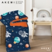 Picture of AKEMI Cotton Essentials Jovial Kids Fitted Sheet Set 650TC - Astronaut Life (Super Single/ Queen/ King)