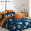 Picture of AKEMI Cotton Essentials Jovial Kids Fitted Sheet Set 650TC - Astronaut Life (Super Single/ Queen/ King)