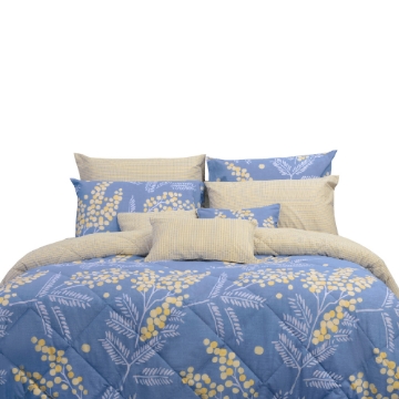 Picture of Akemi Cotton Essentials Embrace Charm Comforter Set 650TC - Raeven (Super Single/ Queen/ King)