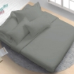 Picture of AKEMI Cotton Essentials Colour Home Divine Fitted Sheet Set 650TC - Mirage Grey (Super Single/ Queen/ King)