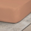 Picture of AKEMI Cotton Essentials Colour Home Divine Fitted Sheet Set 650TC - Peach Sand (Super Single/ Queen/ King)