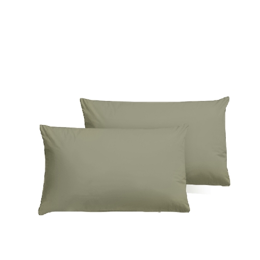 Picture of AKEMI Cotton Essentials Colour Home Divine Pillow Case 650TC (2pc) - Powder Olive