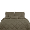 Picture of ai by AKEMI Colourkissed Collection Fitted Sheet Set 620TC - Feryal (Super Single/ Queen/ King) - Cora Brown