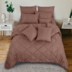 Picture of ai by AKEMI Colourkissed Collection Fitted Sheet Set 620TC - Feryal (Super Single/ Queen/ King) - Luna Peach