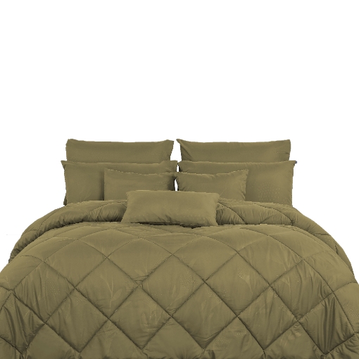 Picture of ai by AKEMI Colourkissed Collection Comforter Set 620TC - Feryal (Super Single/ Queen/ King) - Molly Yellow