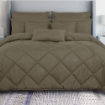 Picture of ai by AKEMI Colourkissed Collection Comforter Set 620TC - Feryal (Super Single/ Queen/ King) - Cora Brown