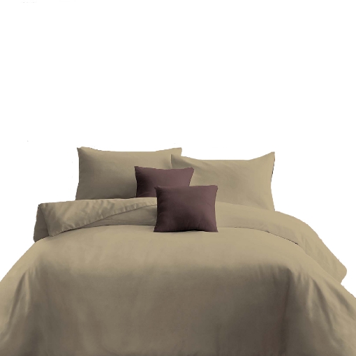 Picture of ai by AKEMI ColourJoy Collection Fitted Sheet Set 550TC (Super Single/Queen/King) - Lauren Khaki
