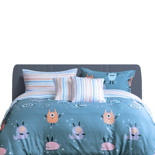 Picture of AKEMI TENCEL™ Modal Tickle Fun Quilt Cover Set 880TC (Super Single/ Queen/ King) - Monster Buddies