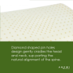 Picture of AKEMI Naturale Ventilated Ortho Latex Pillow (62cm x 37cm + 11cm)