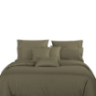 Picture of AKEMI Cotton Select Affinity Fitted Sheet Set | 100% Cotton -Remini 880TC, Lacquer Khaki (Super Single / Queen / King)