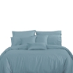 Picture of AKEMI Cotton Select Affinity Fitted Sheet Set | 100% Cotton -Remini 880TC, Milky Blue (Super Single / Queen / King)