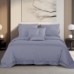 Picture of AKEMI Cotton Select Affinity Fitted Sheet Set | 100% Cotton -Remini 880TC, Vine Purple (Super Single / Queen / King)