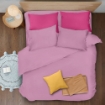 Picture of ai by AKEMI ColourJoy Collection Comforter Set | 100% MicroXT 550TC - Fiffy Pink (Super Single/ Queen/ King)