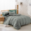 Picture of ai by AKEMI ColourJoy Collection Comforter Set | 100% MicroXT 550TC - Fin Grey  (Super Single/ Queen/ King)