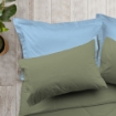 Picture of ai by AKEMI ColourJoy Collection Comforter Set | 100% MicroXT 550TC - Lily Green (Super Single/ Queen/ King)