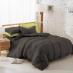 Picture of ai by AKEMI ColourJoy Collection Comforter Set | 100% MicroXT 550TC - Wood Brown (Super Single/ Queen/ King)