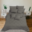 Picture of ai by AKEMI Colourkissed Collection Comforter Set | 100% MicroXT 620TC - Jaivan, Elephant Grey (Super Single/Queen/King)