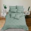 Picture of ai by AKEMI Colourkissed Collection Comforter Set | 100% MicroXT 620TC - Jaivan, Jazel Turquoise (Super Single/Queen/King)