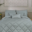 Picture of ai by AKEMI Colourkissed Collection Comforter Set | 100% MicroXT 620TC - Yumena, Lico Grey (Super Single/Queen/King)