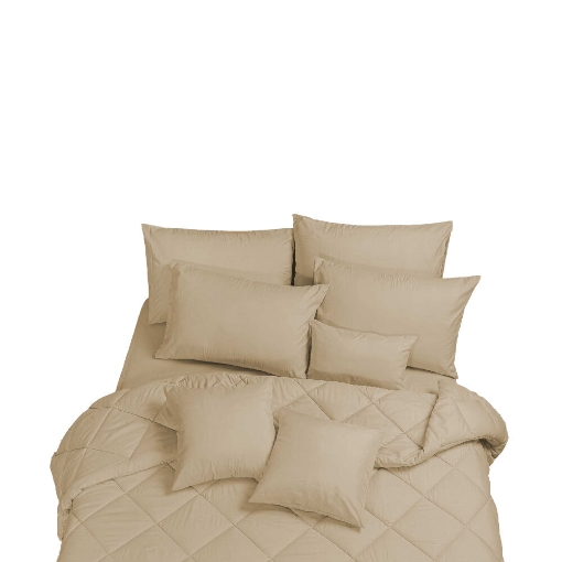 Picture of ai by AKEMI Colourkissed Collection Comforter Set | 100% MicroXT 620TC - Jaivan, Mayo Khaki (Super Single/Queen/King)
