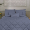 Picture of ai by AKEMI Colourkissed Collection Comforter Set | 100% MicroXT 620TC - Yumena, Wisteria Blue (Super Single/Queen/King)