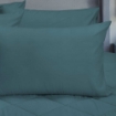 Picture of ai by AKEMI Colourkissed Collection Fitted Sheet Set | 100% MicroXT 620TC - Jaivan, Corolla Turquoise (Super Single/Queen/King)