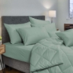 Picture of ai by AKEMI Colourkissed Collection Fitted Sheet Set | 100% MicroXT 620TC - Jaivan, Jazel Turquoise (Super Single/Queen/King)
