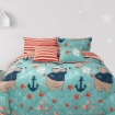 Picture of AKEMI Cotton Essentials Jovial Kids Comforter Set 650TC - Ahoy Mates (Super Single/ Queen/ King)