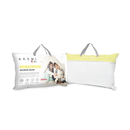 Picture of AKEMI Kids Pureprotect Microfill Pillow (48cm x 37cm) Free 1 pc Pillow Case