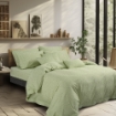 Picture of AKEMI Cotton Select Affinity Fitted Sheet Set | 100% Cotton -Lorra 880TC  - Gentle Green (SS / Q / K)