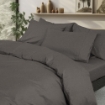 Picture of AKEMI Cotton Select Affinity Fitted Sheet Set | 100% Cotton -Lorra 880TC  - Midori Grey (SS / Q / K)