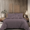 Picture of AKEMI Cotton Select Affinity Fitted Sheet Set | 100% Cotton -Lorra 880TC  - Velvet Plum (SS / Q / K)