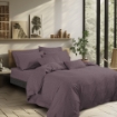 Picture of AKEMI Cotton Select Affinity Fitted Sheet Set | 100% Cotton -Lorra 880TC  - Velvet Plum (SS / Q / K)