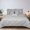 Picture of AKEMI Cotton Select Affinity Quilt Cover Set | 100% Cotton 880TC - Rimini  - Pure White (SS / Q / K)