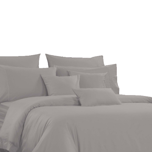 Picture of Akemi Cotton Select Affinity Quilt Cover Set 880TC - Sage Box, Warm Grey  - Warm Grey (SS/ Q/ K)