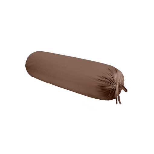 Picture of AKEMI Cotton Essentials Colour Home Divine Bolster Case 600TC  - Brick Brown (1pc)