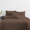 Picture of AKEMI Cotton Essentials Colour Home Divine Fitted Sheet Set 600TC  - Brick Brown (SS/ Q/ K)