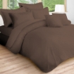 Picture of AKEMI Cotton Essentials Colour Home Divine Fitted Sheet Set 600TC  - Brick Brown (SS/ Q/ K)