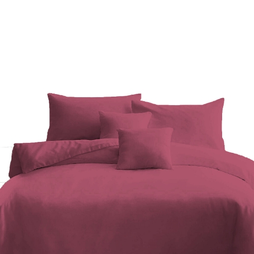 Picture of AKEMI Cotton Essentials Colour Home Divine Fitted Sheet Set 600TC  - Flamingo Pink (SS/ Q/ K)