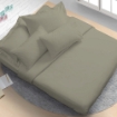 Picture of AKEMI Cotton Essentials Colour Home Divine Fitted Sheet Set 600TC  - Pale Café (SS/ Q/ K)