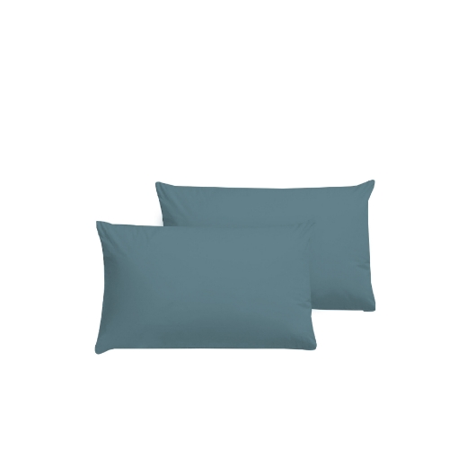 Picture of AKEMI Cotton Essentials Colour Home Divine Pillow Case 600TC  - Abbys Blue (2pc)